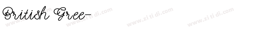 British Gree字体转换